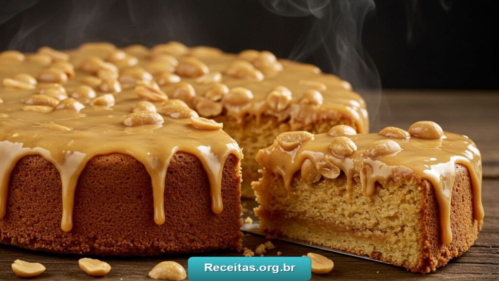 bolo de amendoim