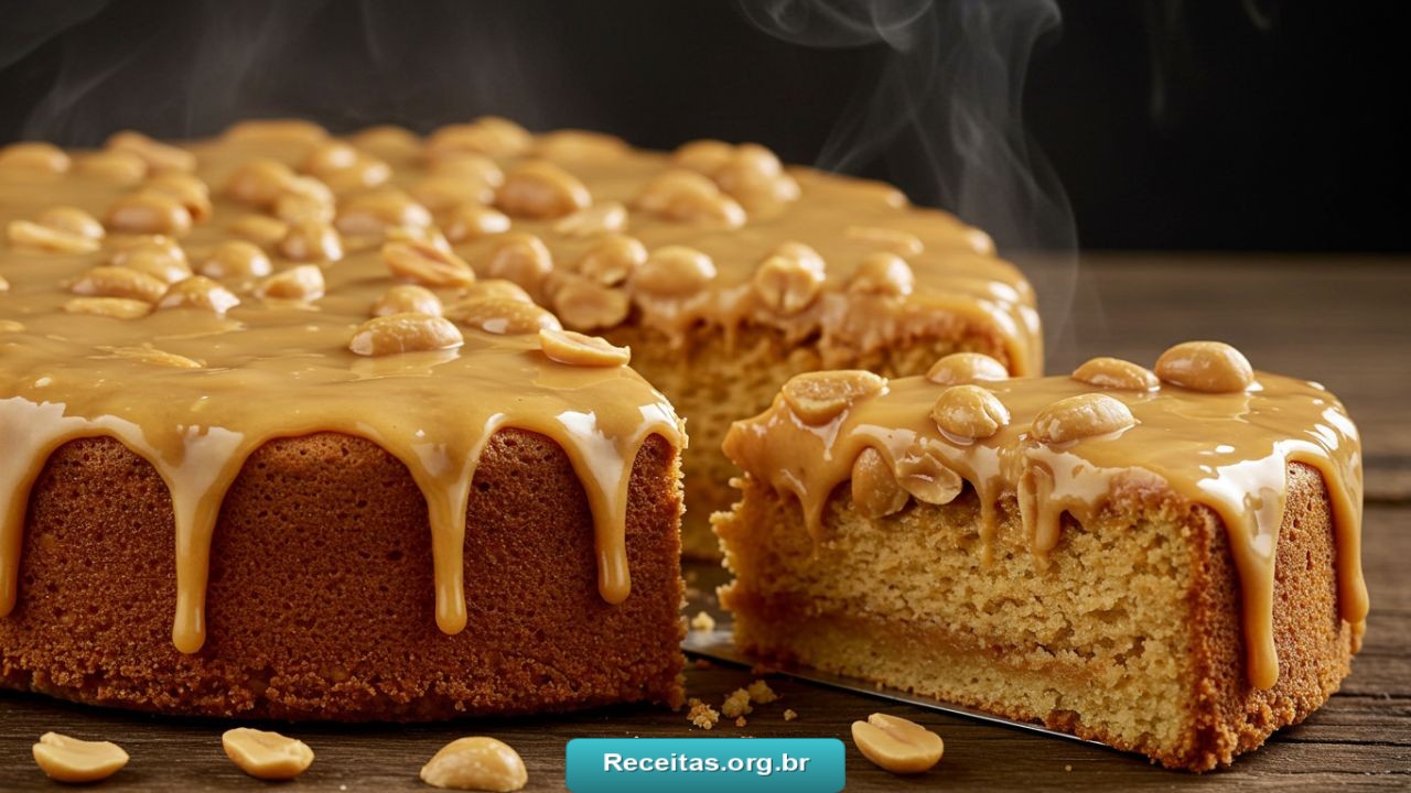 bolo de amendoim