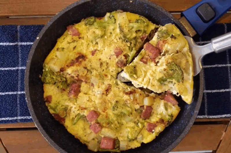 Como Fazer FRITTATA DE BATATA com BRÓCOLIS e CALABRESA
